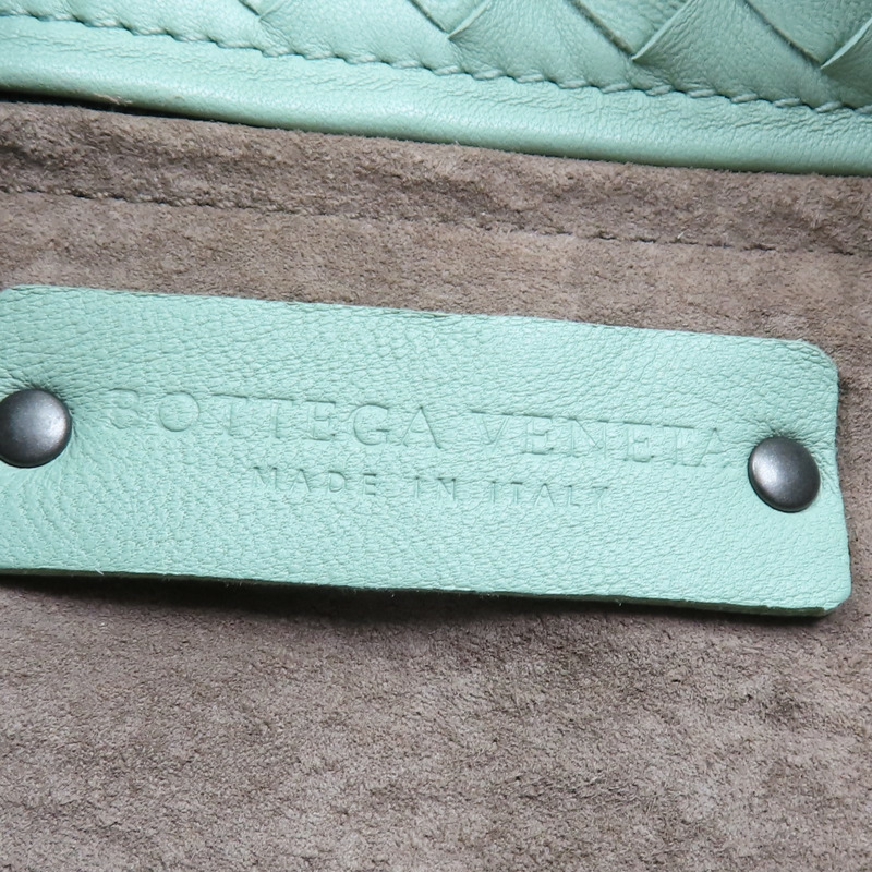 淺綠色 編織羊皮 Cesta 肩背包【BOTTEGA VENETA BV 寶緹嘉】-8