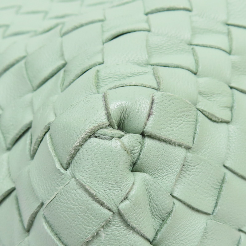 淺綠色 編織羊皮 Cesta 肩背包【BOTTEGA VENETA BV 寶緹嘉】-11