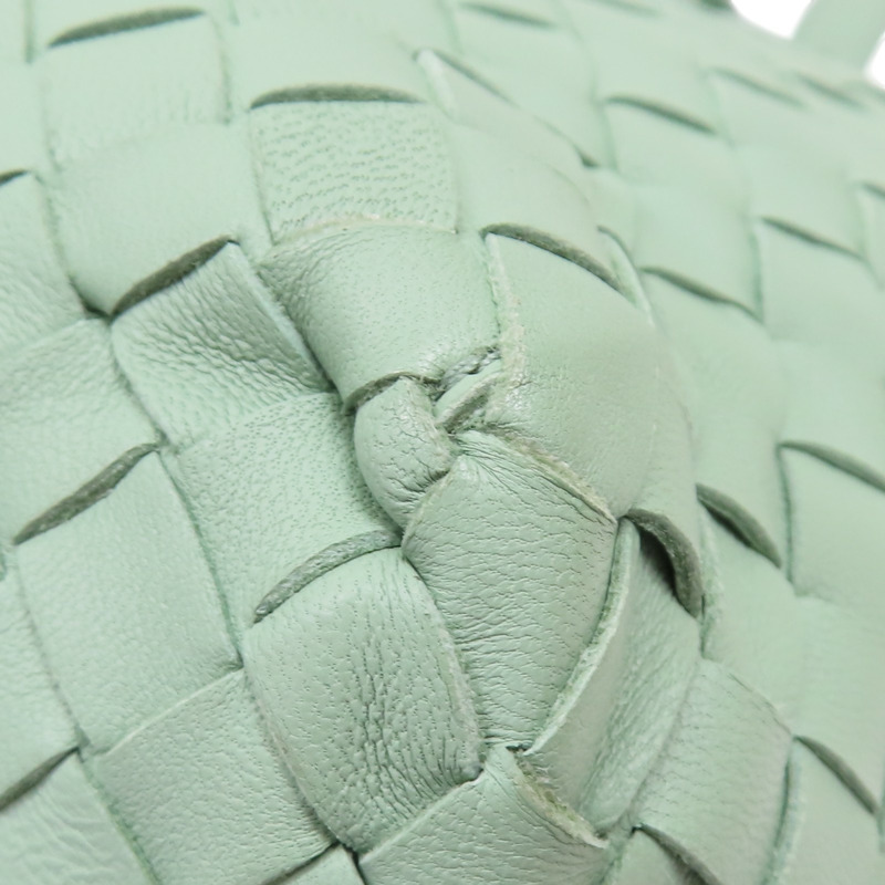 淺綠色 編織羊皮 Cesta 肩背包【BOTTEGA VENETA BV 寶緹嘉】-12