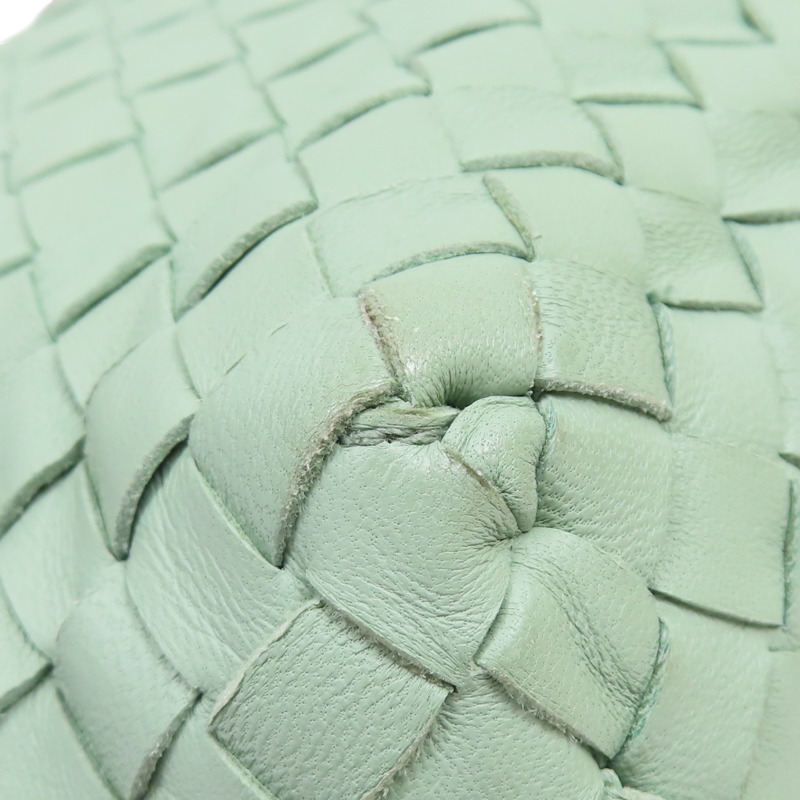 淺綠色 編織羊皮 Cesta 肩背包【BOTTEGA VENETA BV 寶緹嘉】-13