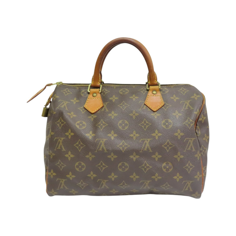 棕色 原花帆布 Speedy30 手提包 M41526 (無鑰使)【LOUIS VUITTON LV 路易威登】 M41526-1