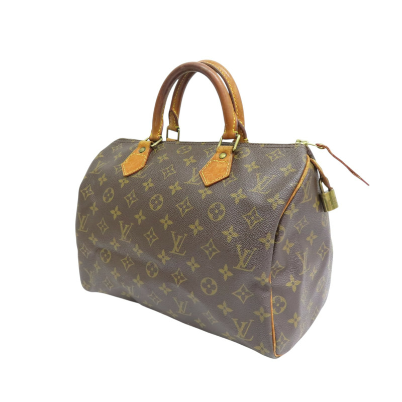棕色 原花帆布 Speedy30 手提包 M41526 (無鑰使)【LOUIS VUITTON LV 路易威登】 M41526-2