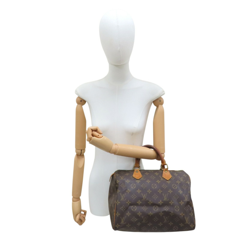 棕色 原花帆布 Speedy30 手提包 M41526 (無鑰使)【LOUIS VUITTON LV 路易威登】 M41526-9