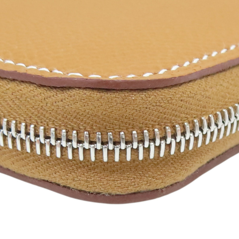 金棕色 Epsom牛皮 Silk'In 短夾 K刻 銀釦【HERMES 愛馬仕】 H087100CK-11