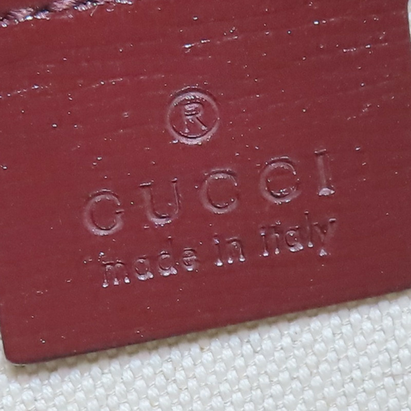 酒紅色帆布 Jackie 1961 肩背包 636706【GUCCI 古馳】 636706-7