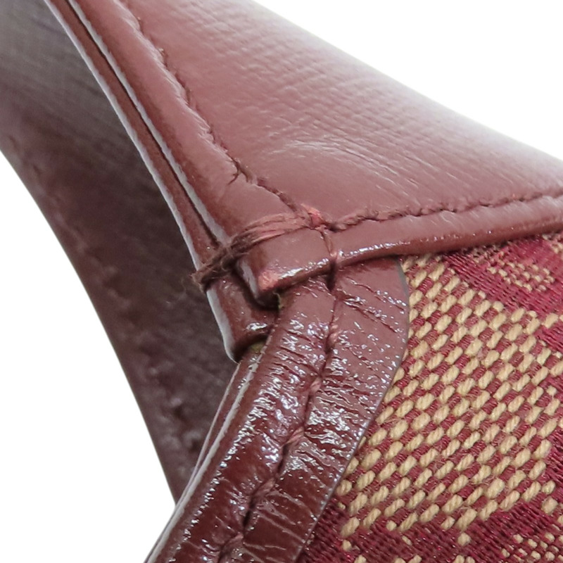 酒紅色帆布 Jackie 1961 肩背包 636706【GUCCI 古馳】 636706-17