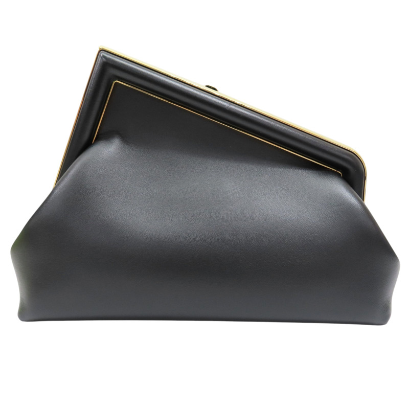 黑色 羊皮 First Small 肩背包【FENDI 芬迪】 8BP129-1