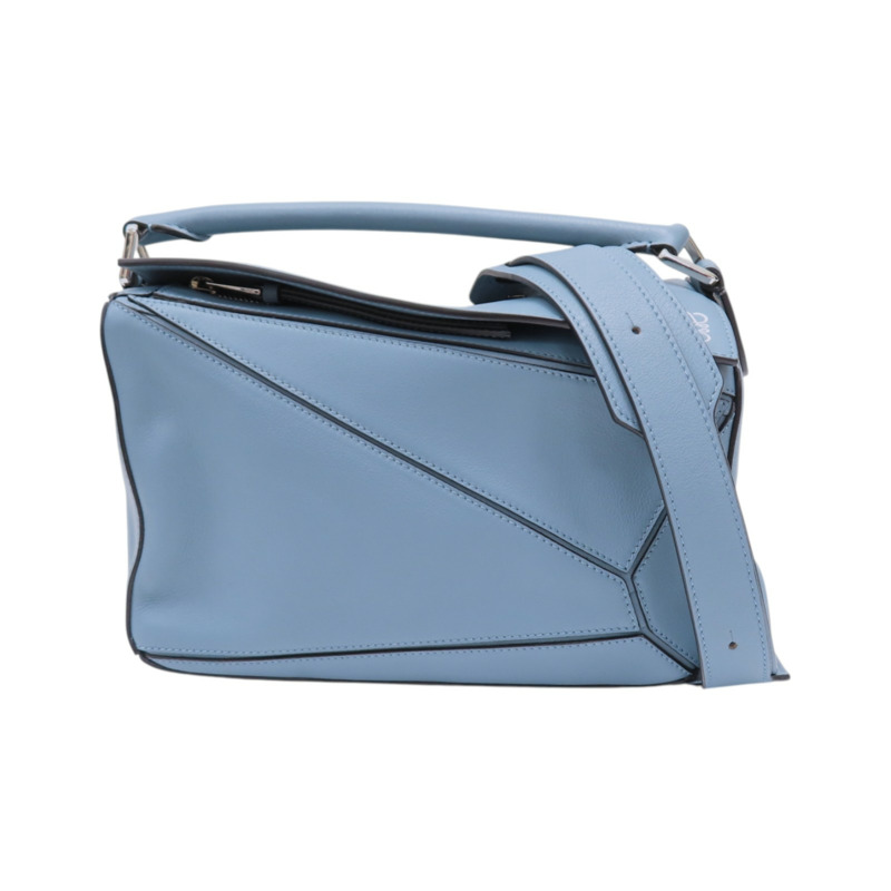 藍色 牛皮 Puzzle 兩用包【LOEWE 羅威】 322.30.K79-0