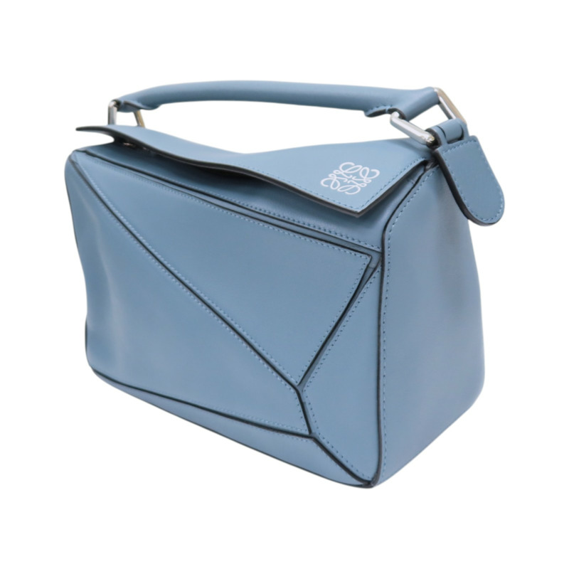 藍色 牛皮 Puzzle 兩用包【LOEWE 羅威】 322.30.K79-2