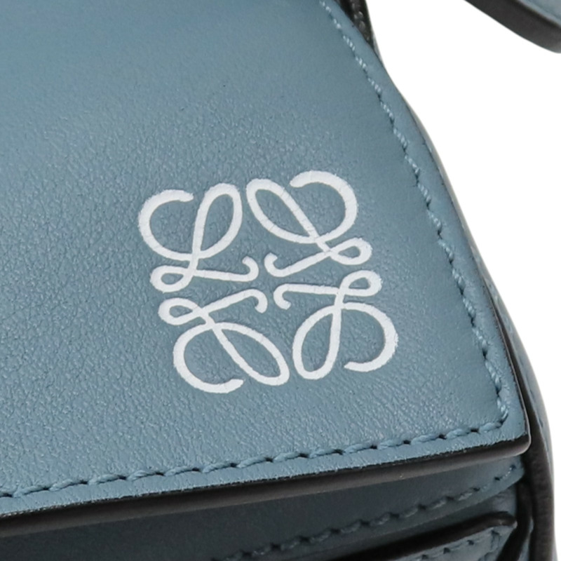 藍色 牛皮 Puzzle 兩用包【LOEWE 羅威】 322.30.K79-4