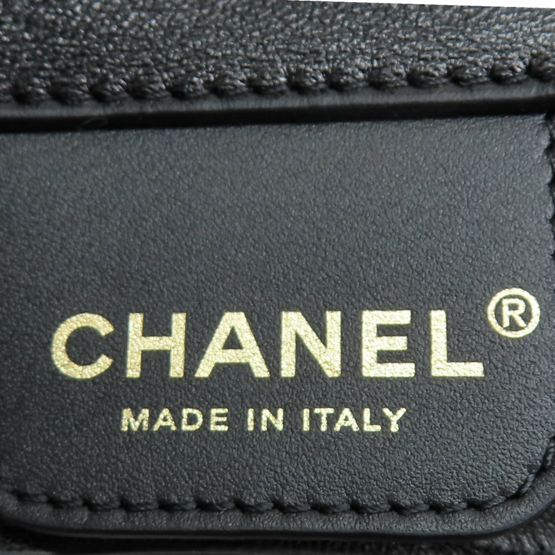 黑色 羊皮 Hobo 肩背包 金扣【CHANEL 香奈兒】 AS5425-7