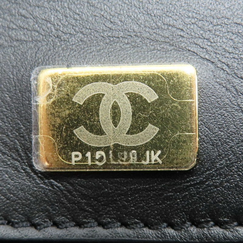 黑色 羊皮 Hobo 肩背包 金扣【CHANEL 香奈兒】 AS5425-8