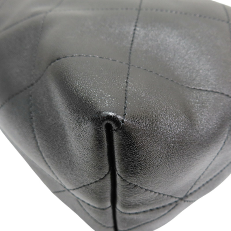 黑色 羊皮 Hobo 肩背包 金扣【CHANEL 香奈兒】 AS5425-12