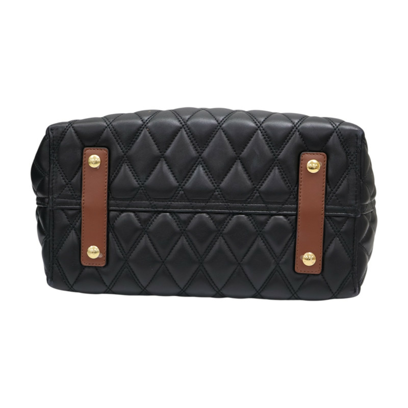 黑/棕色 牛皮 Triple Stud Belt Bag 肩背包【BURBERRY 巴寶莉】 8023129-3