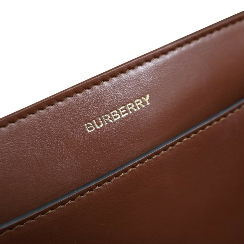 黑/棕色 牛皮 Triple Stud Belt Bag 肩背包【BURBERRY 巴寶莉】 8023129-7
