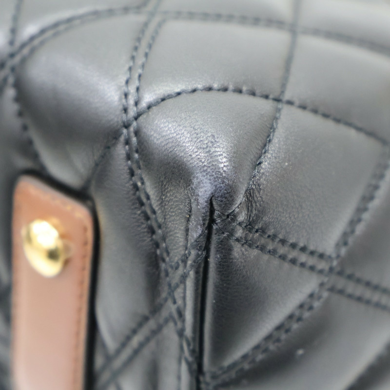 黑/棕色 牛皮 Triple Stud Belt Bag 肩背包【BURBERRY 巴寶莉】 8023129-12