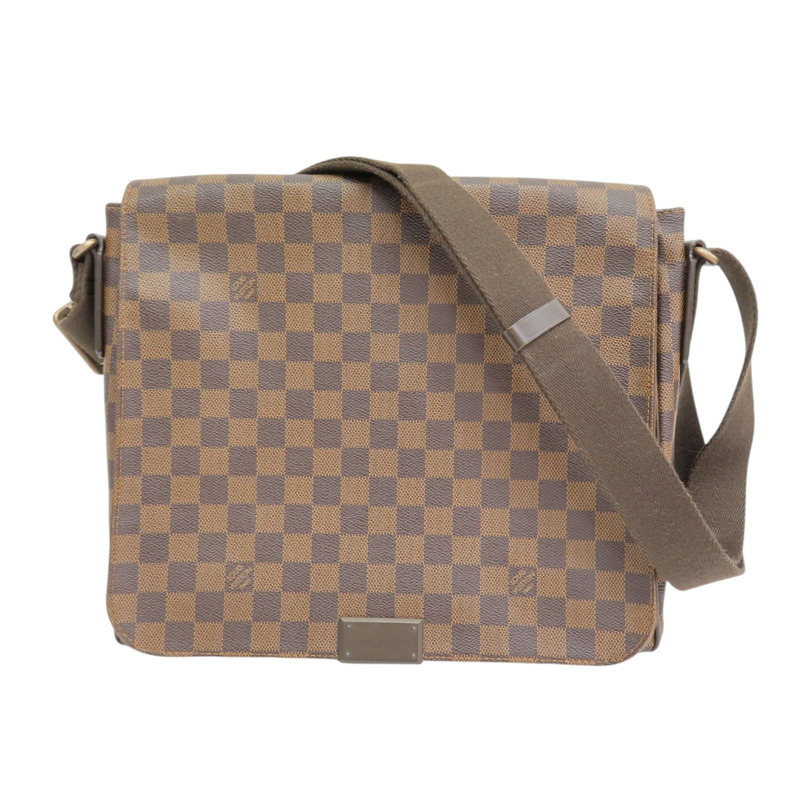 棕色 棋盤格帆布 District MM 肩背包【LOUIS VUITTON LV 路易威登】 N41212-0