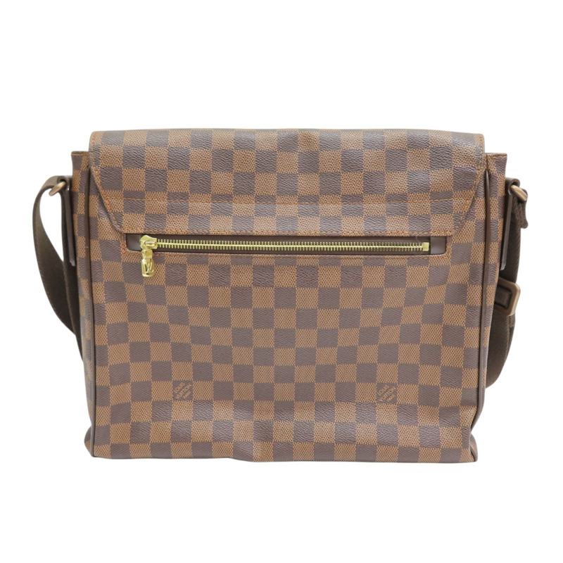 棕色 棋盤格帆布 District MM 肩背包【LOUIS VUITTON LV 路易威登】 N41212-1