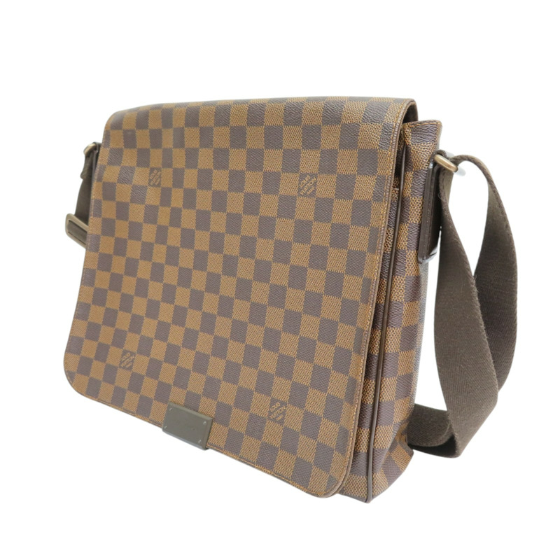 棕色 棋盤格帆布 District MM 肩背包【LOUIS VUITTON LV 路易威登】 N41212-2
