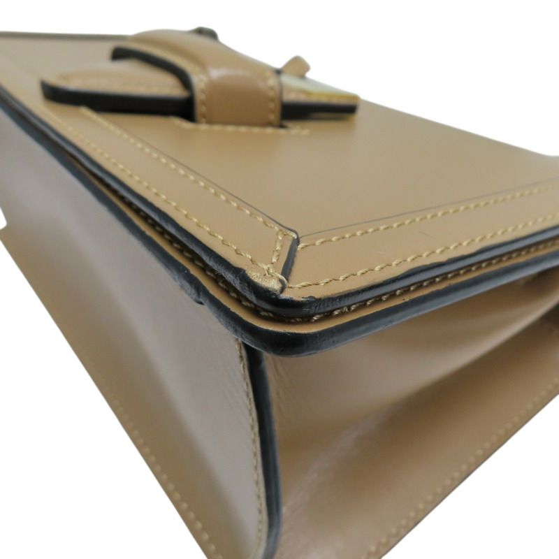 棕色 牛皮 Barcelona Midum 肩背包【LOEWE 羅威】 302.74XM15-9