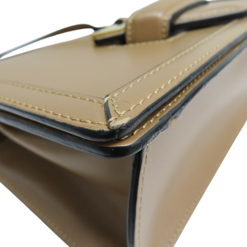 棕色 牛皮 Barcelona Midum 肩背包【LOEWE 羅威】 302.74XM15-10