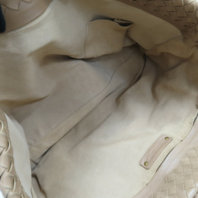 淺棕色 編織羊皮 Intrecciato Capri 手提包【BOTTEGA VENETA 寶緹嘉】 162197-5