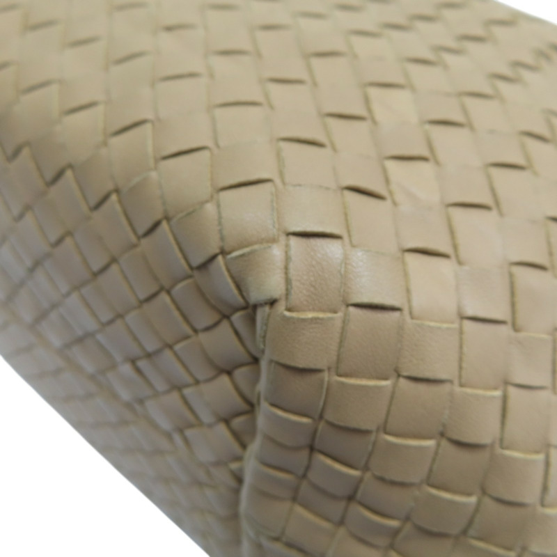 淺棕色 編織羊皮 Intrecciato Capri 手提包【BOTTEGA VENETA 寶緹嘉】 162197-10