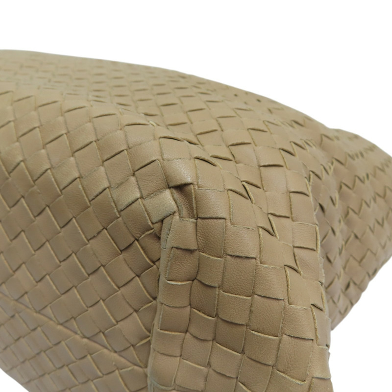 淺棕色 編織羊皮 Intrecciato Capri 手提包【BOTTEGA VENETA 寶緹嘉】 162197-12