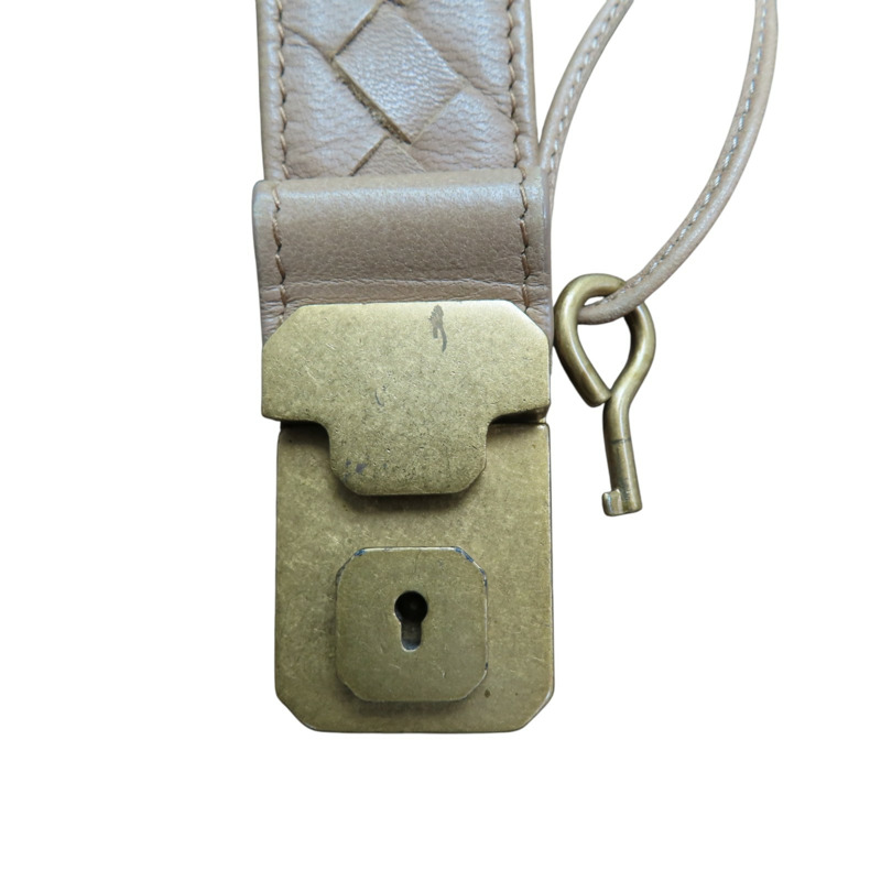 淺棕色 編織羊皮 Intrecciato Capri 手提包【BOTTEGA VENETA 寶緹嘉】 162197-15