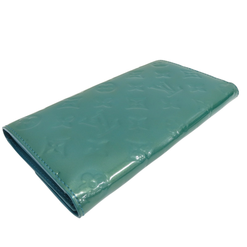 藍色 漆皮 Sarah 扣式 長夾 變色【LOUIS VUITTON LV 路易威登】 M93636-3