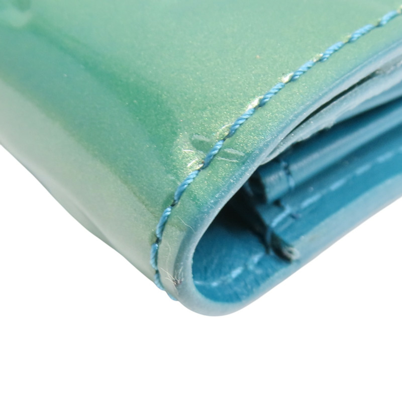 藍色 漆皮 Sarah 扣式 長夾 變色【LOUIS VUITTON LV 路易威登】 M93636-8