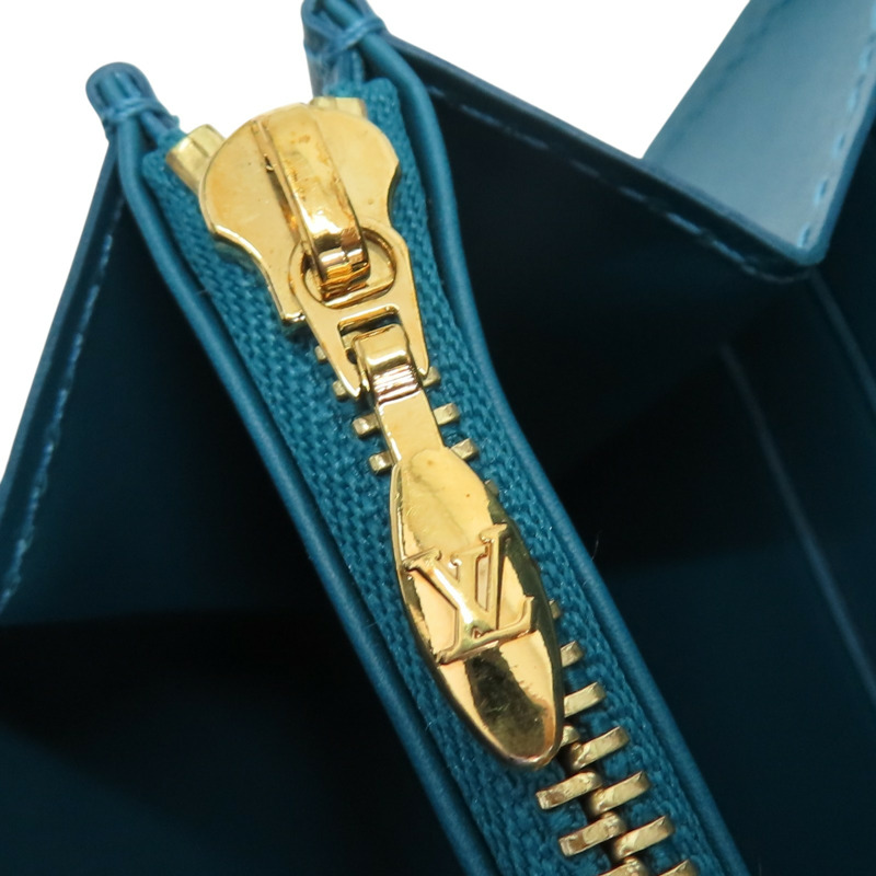 藍色 漆皮 Sarah 扣式 長夾 變色【LOUIS VUITTON LV 路易威登】 M93636-13