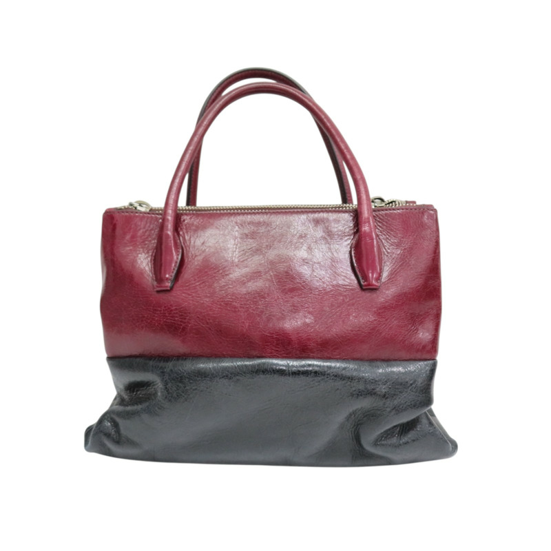 紅/黑色 亮面牛皮 兩用包【MIU MIU 繆繆】 RNB941-1