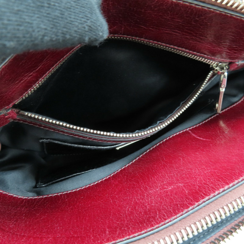 紅/黑色 亮面牛皮 兩用包【MIU MIU 繆繆】 RNB941-7
