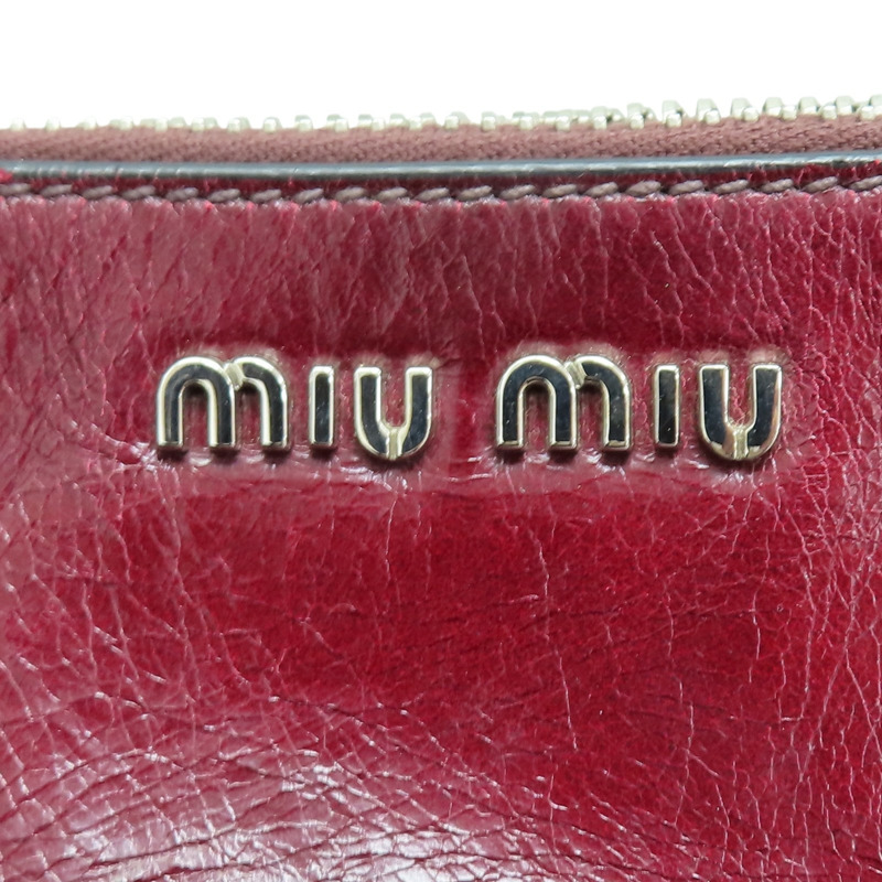 紅/黑色 亮面牛皮 兩用包【MIU MIU 繆繆】 RNB941-8