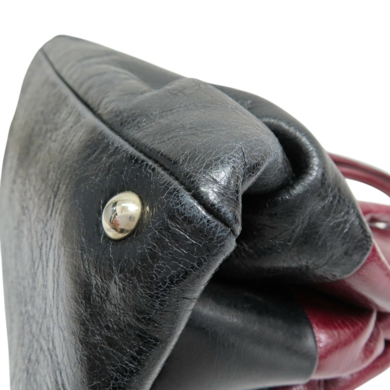 紅/黑色 亮面牛皮 兩用包【MIU MIU 繆繆】 RNB941-12