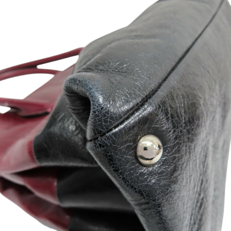 紅/黑色 亮面牛皮 兩用包【MIU MIU 繆繆】 RNB941-13