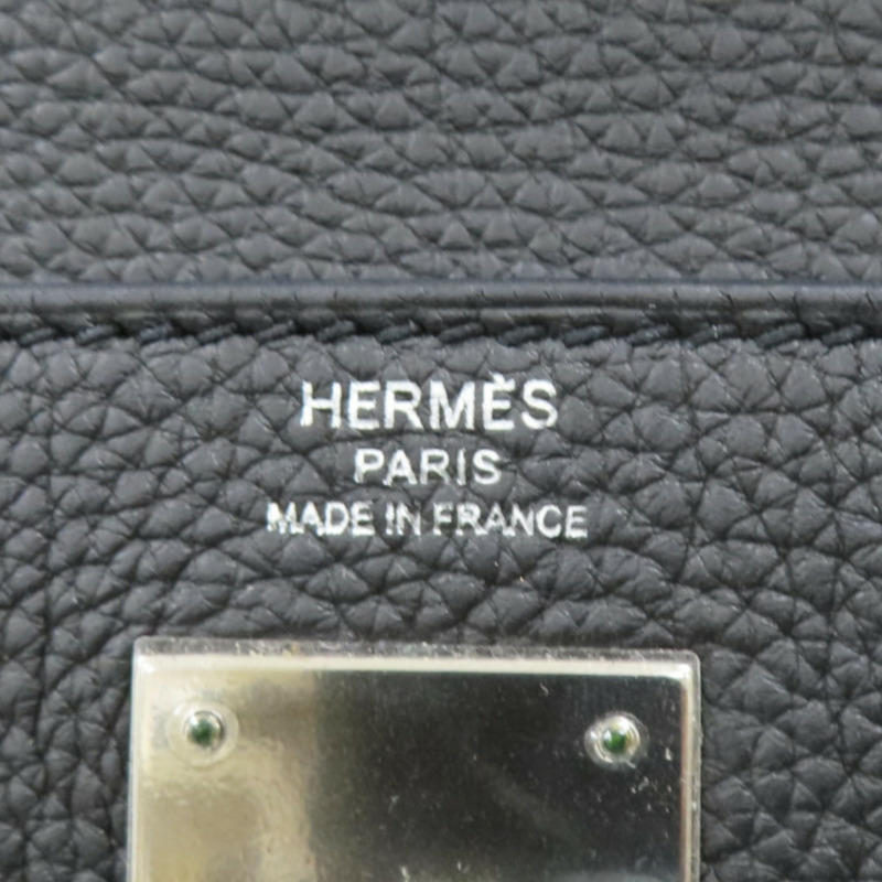 黑色 TOGO牛皮 Kelly 28 凱莉包 兩用包 A刻 銀扣【HERMES 愛馬仕】-7