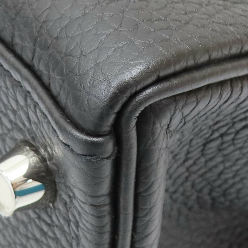 黑色 TOGO牛皮 Kelly 28 凱莉包 兩用包 A刻 銀扣【HERMES 愛馬仕】-13