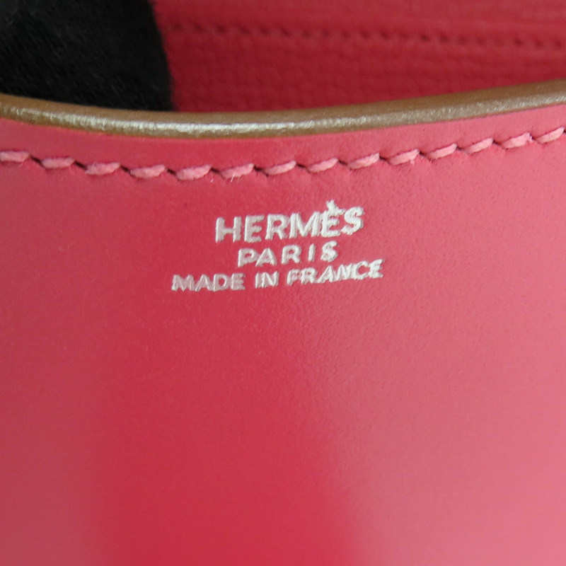 粉色 Swift 牛皮 Medor Clutch 手拿包 □R刻 銀扣【HERMES 愛馬仕】-5