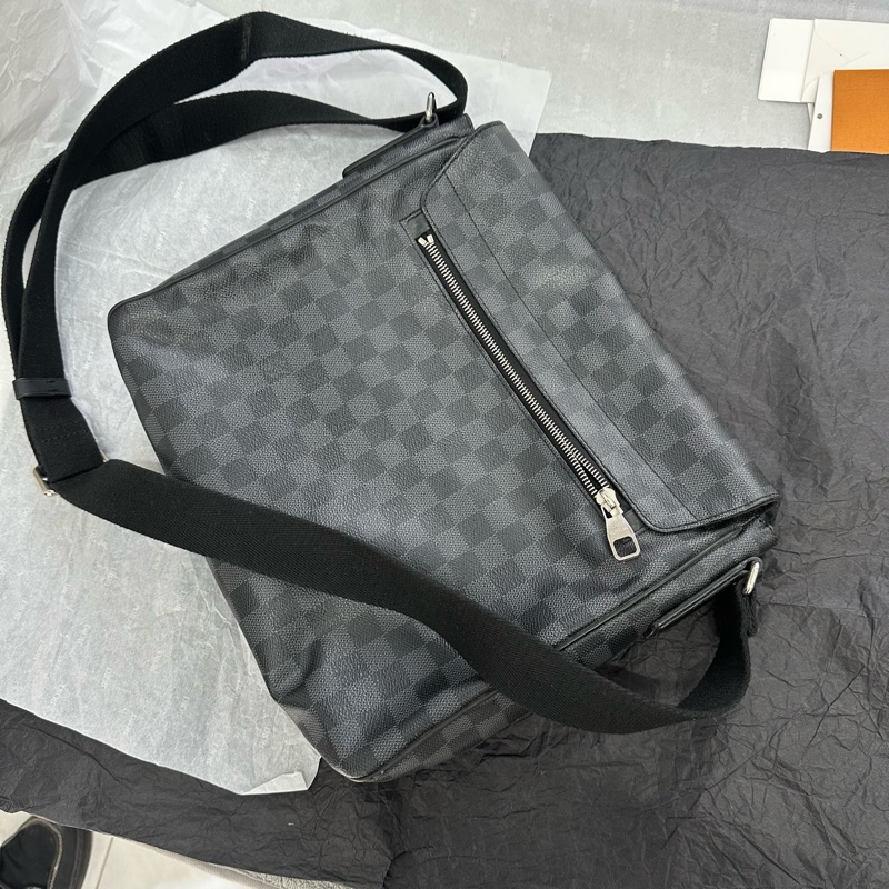 Louis Vuitton路易威登 棋盘格邮差包公文包-2