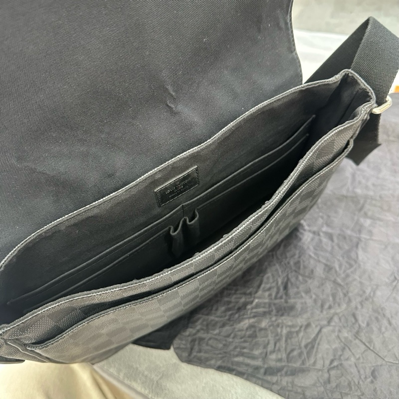 Louis Vuitton路易威登 棋盘格邮差包公文包-13