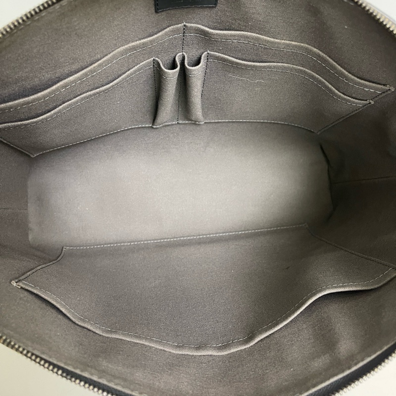 LV路易威登 男士 黑棋盤格全皮公文包 ，97新-8