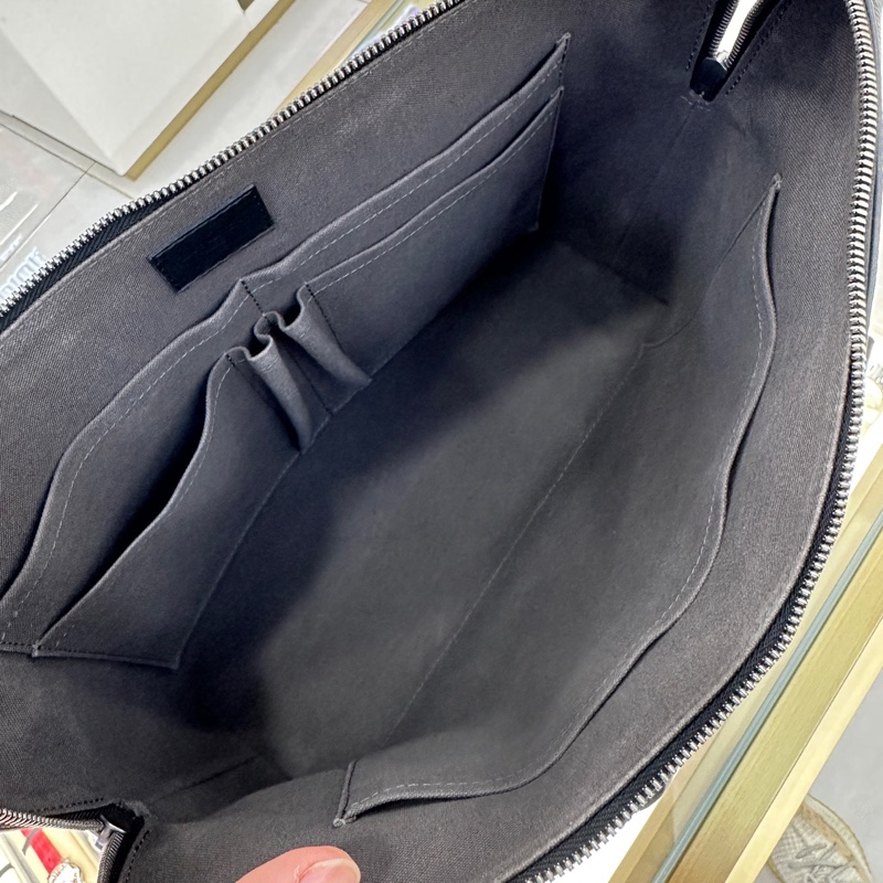 LV路易威登 男士 黑棋盤格全皮公文包 ，97新-6