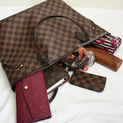 LV Neverfull MM🎀實品拍照🎀中款 棋盤格 托特包 N51105~~二手-4
