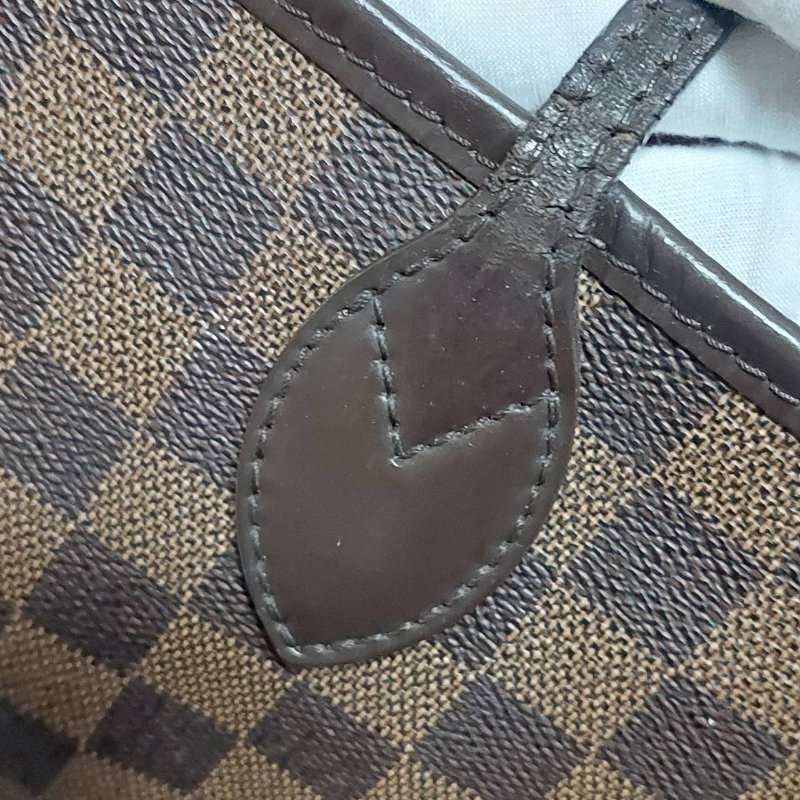 LV Neverfull MM🎀實品拍照🎀中款 棋盤格 托特包 N51105~~二手-24