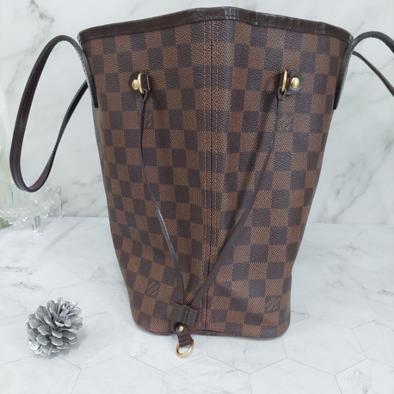 LV Neverfull MM🎀實品拍照🎀中款 棋盤格 托特包 N51105~~二手-25