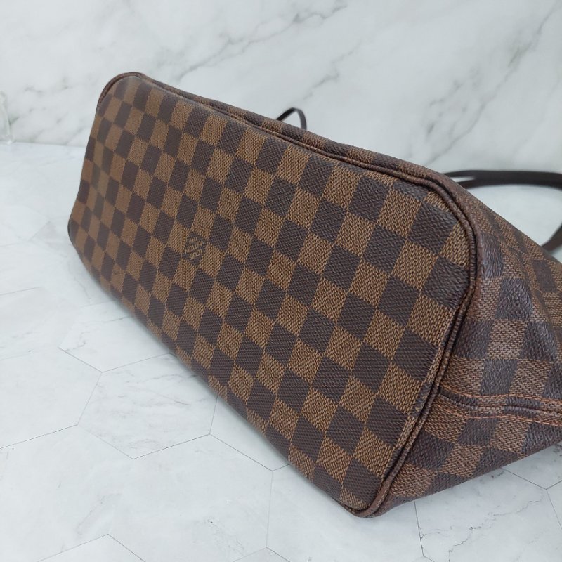 LV Neverfull MM🎀實品拍照🎀中款 棋盤格 托特包 N51105~~二手-26
