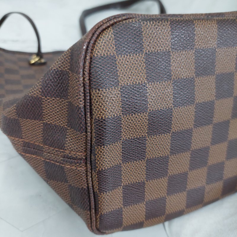 LV Neverfull MM🎀實品拍照🎀中款 棋盤格 托特包 N51105~~二手-28