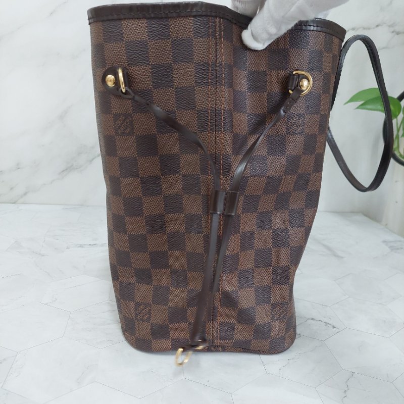 LV Neverfull MM🎀實品拍照🎀中款 棋盤格 托特包 N51105~~二手-33
